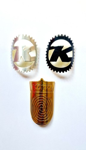 Kona bike head badge decal - kona,
