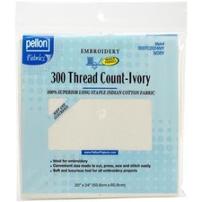 Pellon 300 Thread Count Cotton Fabric for Embroidery 20"x24"