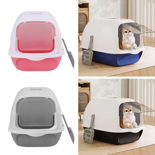 Hooded cat litter box - hooded,