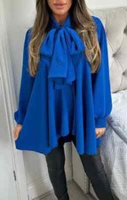 Women's Tie Up Pussy Bow Neck