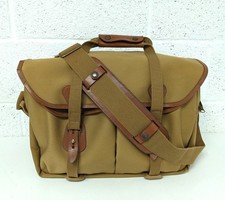 Billingham 445 Camera Bag Canvas Tan Leather Khaki Brown