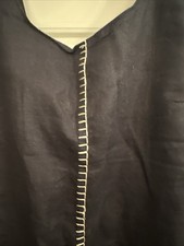 Next Black Linen Dress Size 16