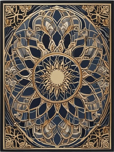 Moroccan tile pattern art - art, deco