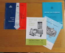 ROVER GAS TURBINES ORIGINAL BROCHURES 1950's  AIRCRAFT MARINE INDUSTRIAL