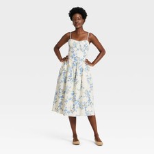 Women's Corset Midi Dress - A