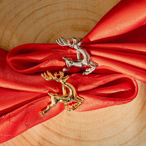 Christmas reindeer napkin - christmas,