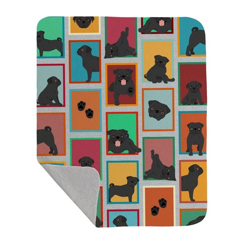 Lots black pug - of,