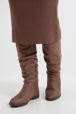 Dorothy Perkins Taupe Knee High Boots Womens Casual Boots