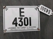 Hacney Taxi Plate