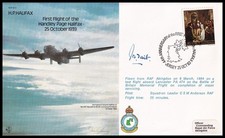 617 Squadron Commander JAMES TAIT DSO DFC Signed RAF B31c Halifax Bomber Cover