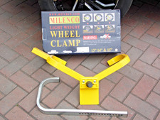 Milenco caravan wheel clamp.