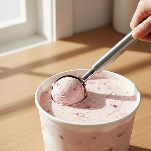 Ice cream scoop stainless - cream,