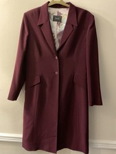 Women’s Size 14 PEARCE FIONDA burgundy Lined Dress Jacket