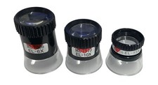 magnifying eye loupe set of 3 x6 x10 x15 magnification jewellers map reading rdg