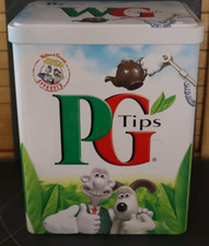 PG TIPS TIN WG CADDY WALLACE & GROMIT CURSE OF THE WERE-RABBIT TIN 7½" (19CM)