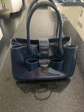 LK Bennett navy patent tote/shoulder bag perfect for every day