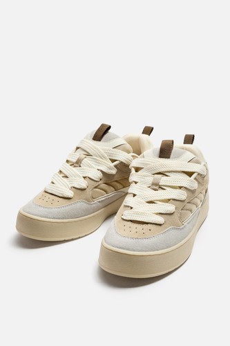 Zara skate style cream brown - style, &