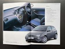 Ford Focus 2002 Brochure. ST