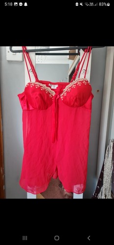 Vintage y2k 2000s red babydoll - vintage,