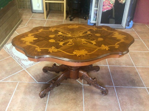 Italian mahogany coffee table - italian,