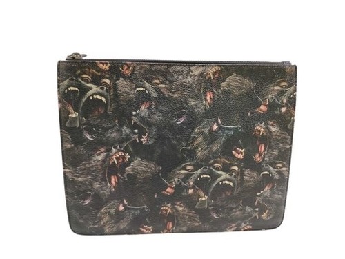 Givenchy clutch bag black pvc - givenchy,