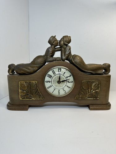 Vintage art deco mantel clock - deco,
