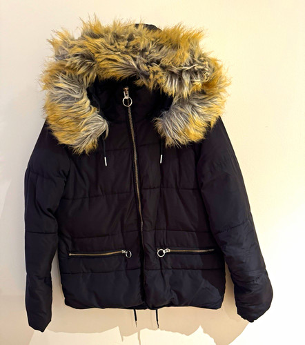 Topshop black puffer - topshop, jacket