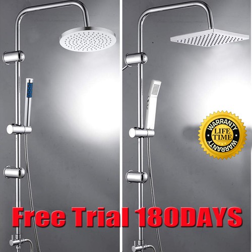 Square round shower kit twin - round,