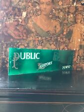 Antique Late 19th Early 20th Century Glass London Public Lavatory Sign Toilet