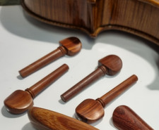 Violin pegs, Paris Eye inset all Rosewood 4/4 Paris Eye embelishment
