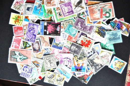100 world stamps gb - world, gb.