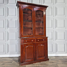 Antique Victorian Glass Wooden