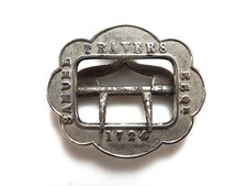 ANTIQUE VICTORIAN SILVER BUCKLE HALLMARKED BIRMINGHAM 1887 REF 326/2