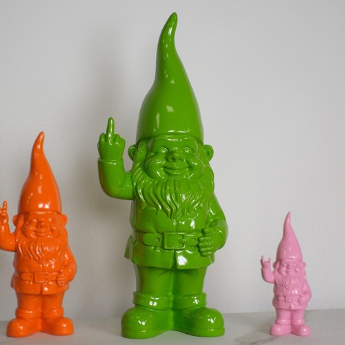 Large green middle finger - large,