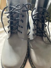 Dr Martens DMs AW501 23923 Grey 8 Hole Boots Men Size 10 UK EU 45
