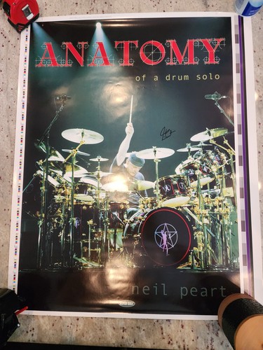 Neil peart rush autographed - rush,