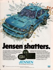 Jensen - Car Audio Speakers - Original Magazine Ad - 1989