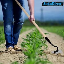 10cm / 4 inch Solid Steel Swan Neck Hoe Head Garden Tool with Wooden Handle