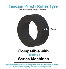 Tascam 38 Pinch Roller Tyre -