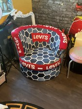 Shop Display Chair - WORN - TORN - REBORN -  LEVIS 501 - UPCYCLED CHAIR -