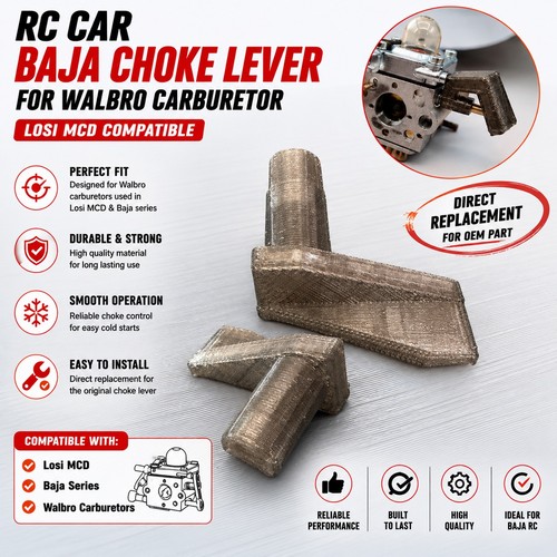 Car baja choke lever - rc, for