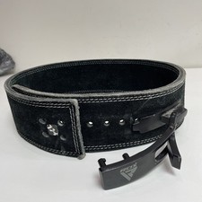 RDX Powerlifting Lever Belt 10mm Black Weightlifting Training - XL - Leather