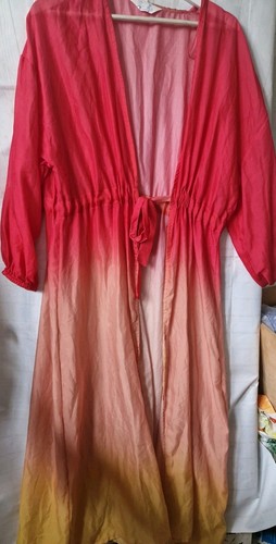 Red orange ombre long beach - orange,