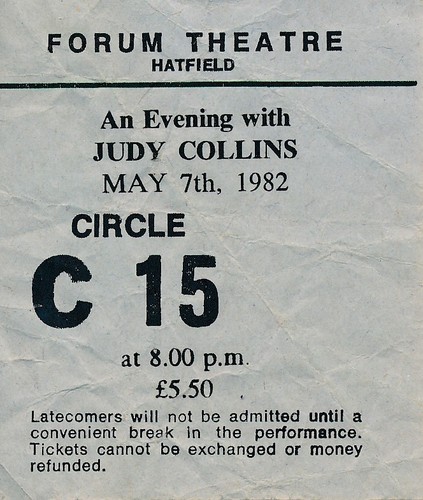 Concert ticket judy - -, collins