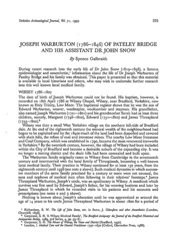Joseph warburton 1786 - warburton, 1786-1846