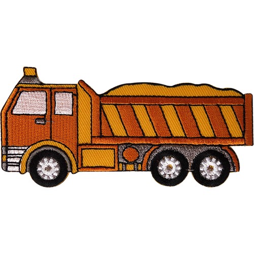 Dump truck patch embroidered - patch,