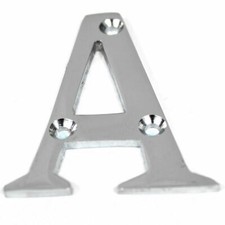 Satin Chrome Door Numbers &