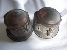 Antique 2 Solar  Lamps Brass