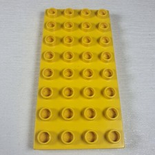 Official Lego Duplo 4x8 Stud Base Board Plate - Yellow - FREE SHIPPING 