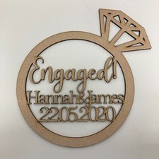 Personalised Wooden Engagement